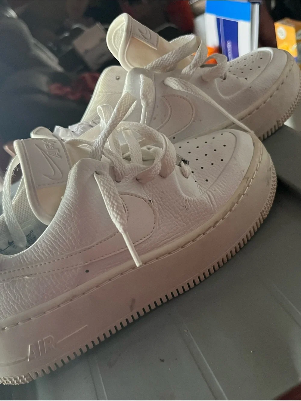 Nike Air Force 1 Low White Leather Sneakers